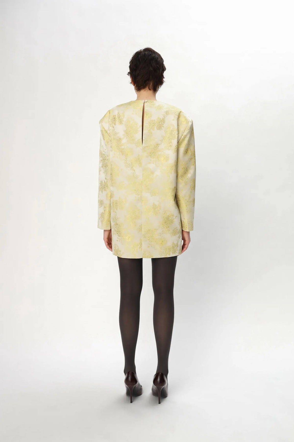 Stella Nova Jacquard Mini Dress Dress 145 Yellow Tones