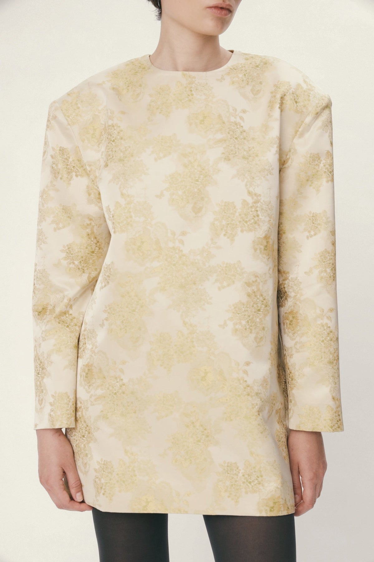 Stella Nova Jacquard Mini Dress Dress 145 Yellow Tones