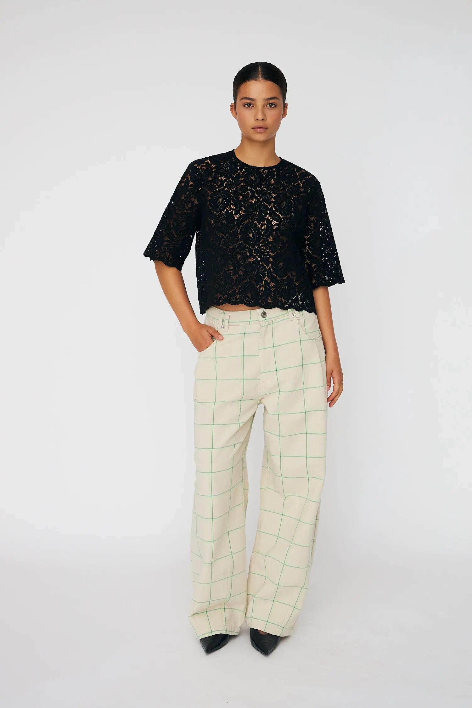 Stella Nova Lace Top Top 999 Black