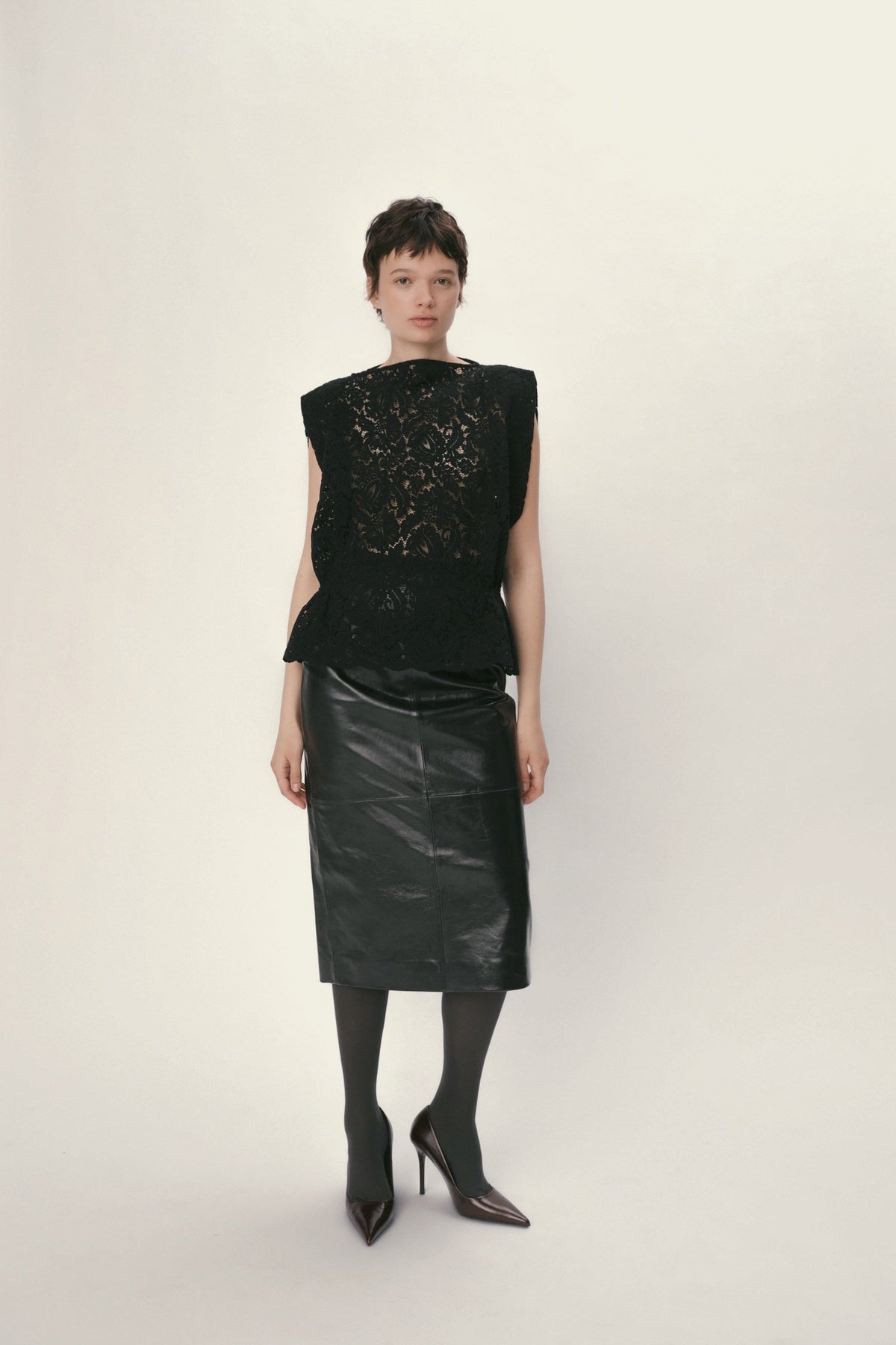 Stella Nova Lace Top Top 999 Black