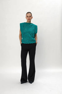 Lace Top - Emerald