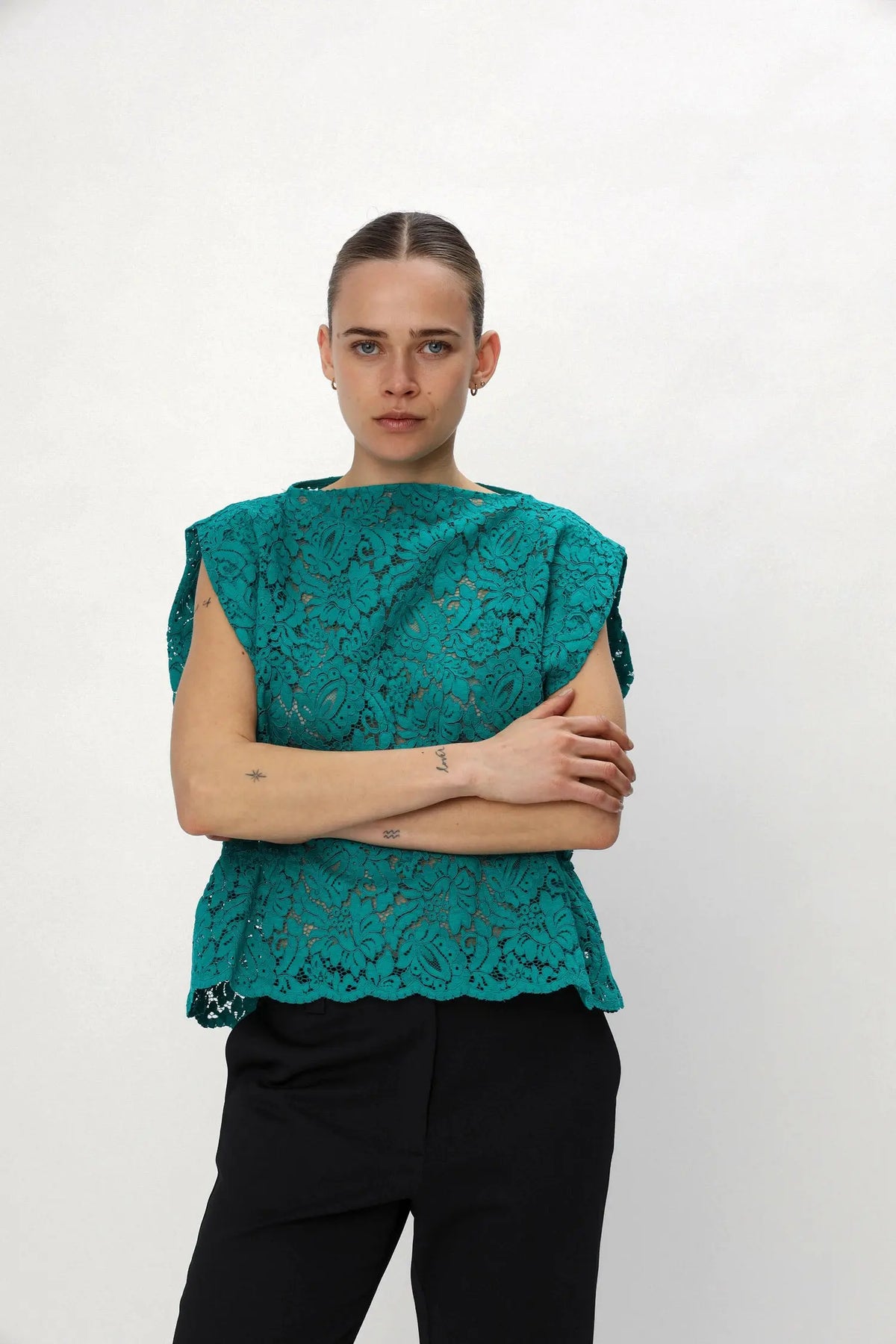 Stella Nova Lace Top Top 231 Emerald