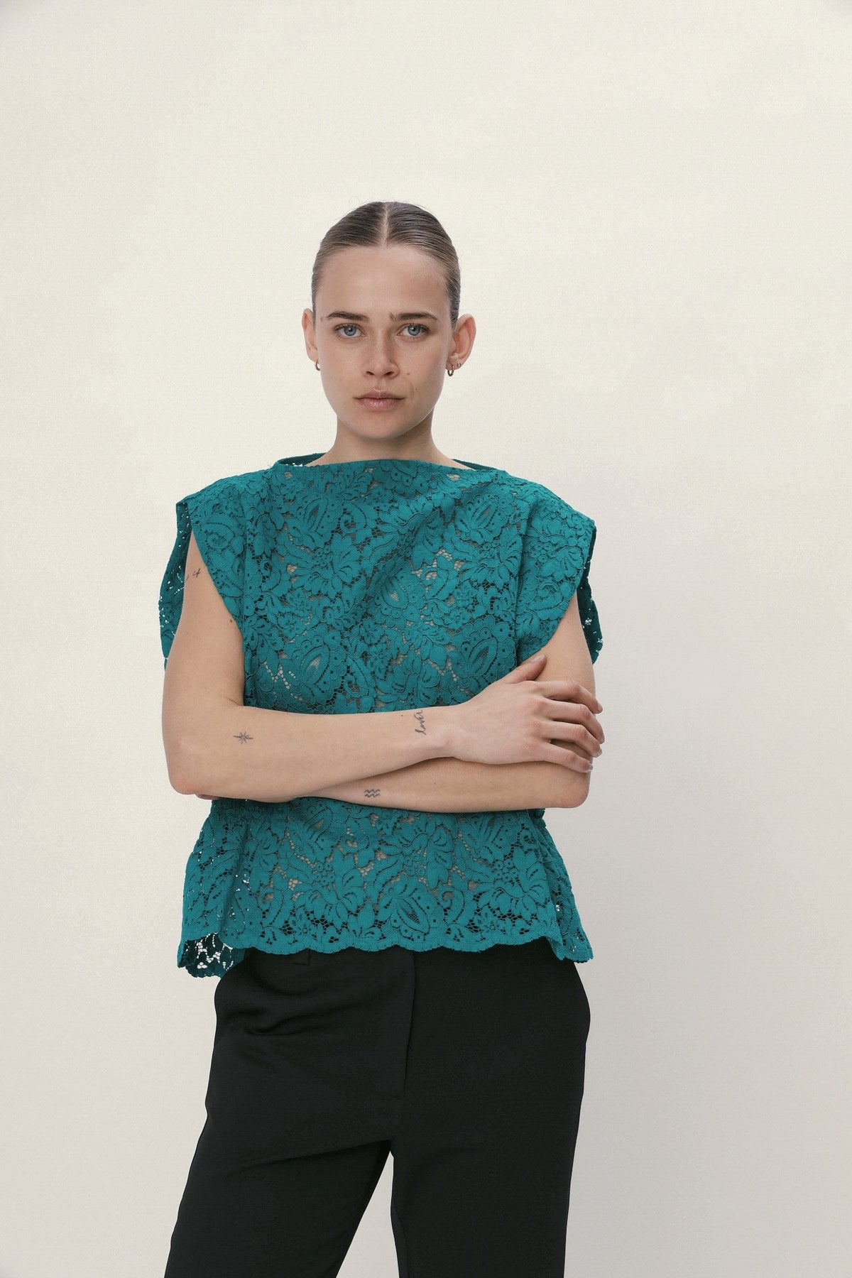 Stella Nova Lace Top Top 231 Emerald