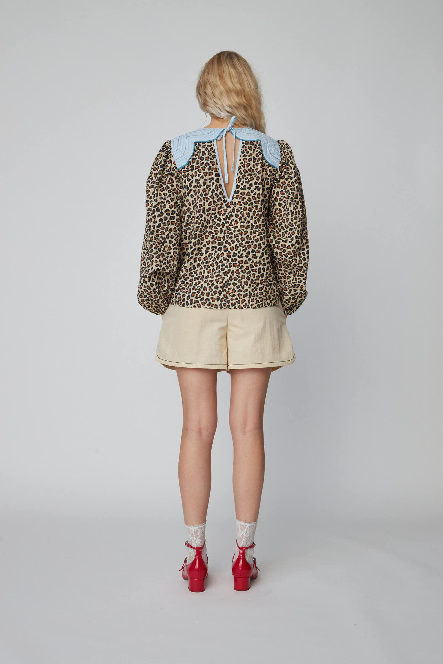 Stella Nova Leopard Blouse with Embroidery Blouse 081 Leopard