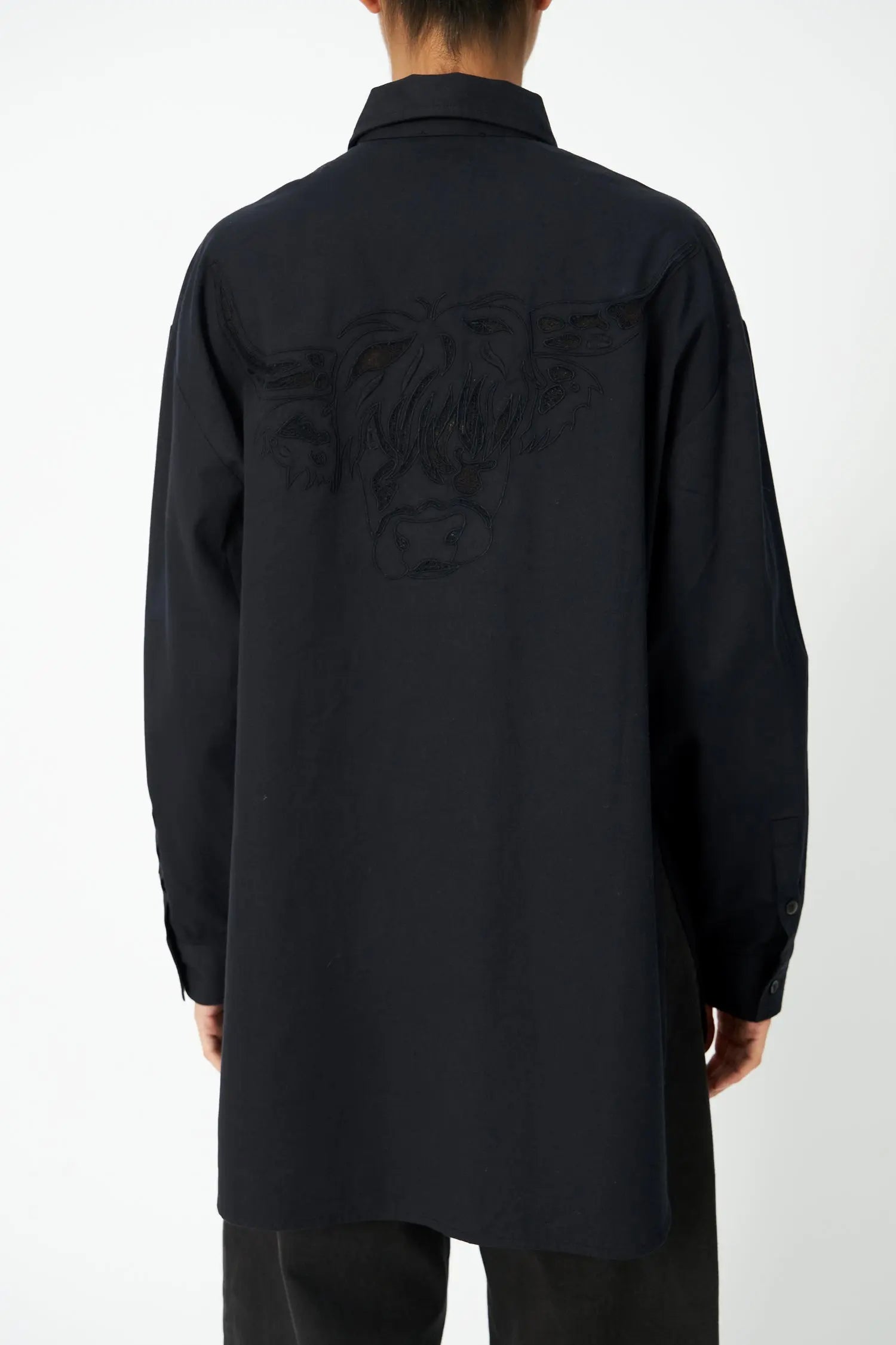 Stella Nova Loose Shirt with Embroidery Anglaise Shirt 999 Black