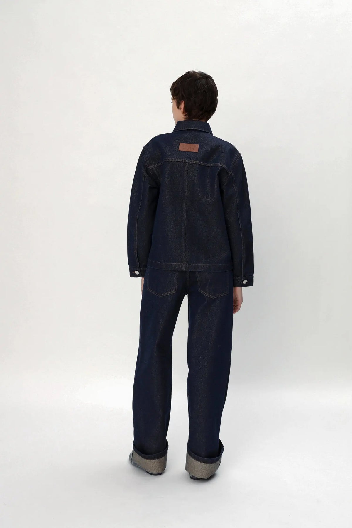 Stella Nova Lurex Denim Shirt Shirt 295 Blue Lurex