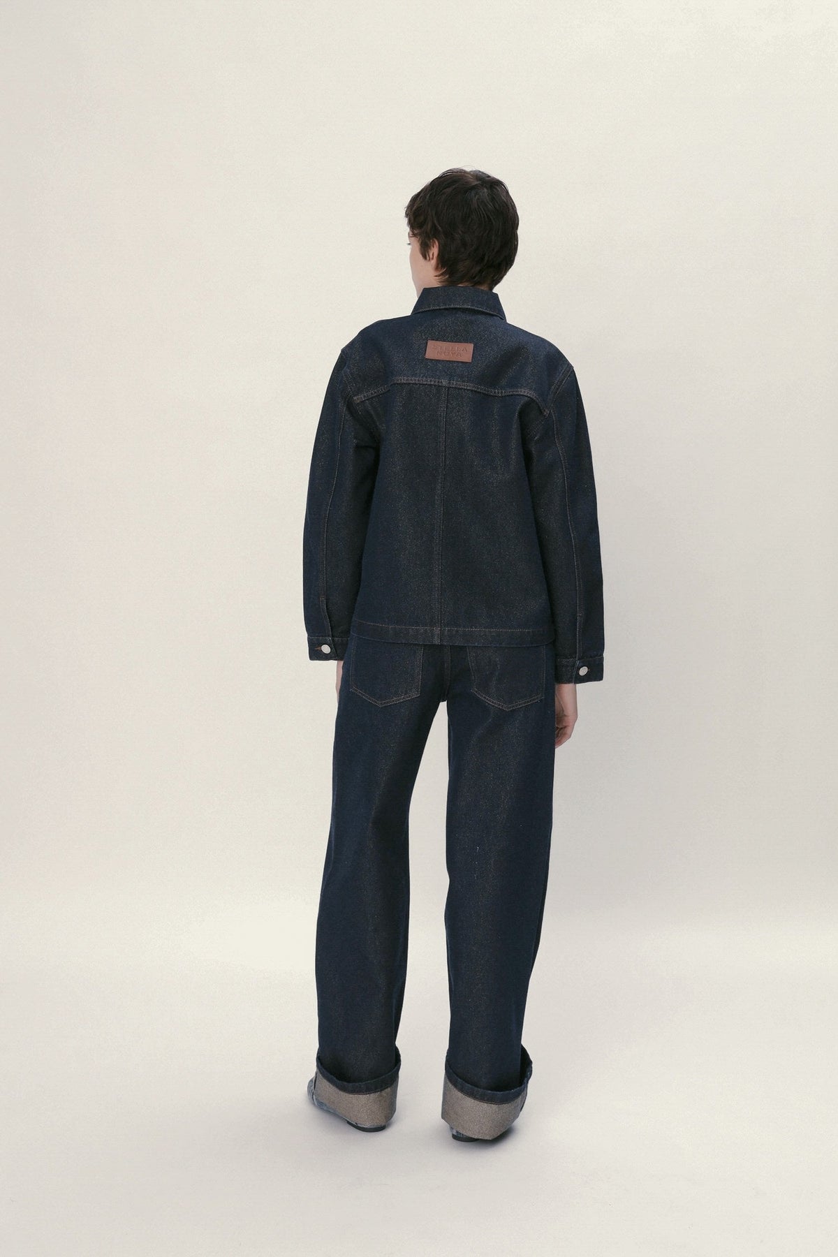 Stella Nova Lurex Denim Shirt Shirt 295 Blue Lurex