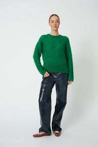 Luxury Mohair Sweater - Green Flash