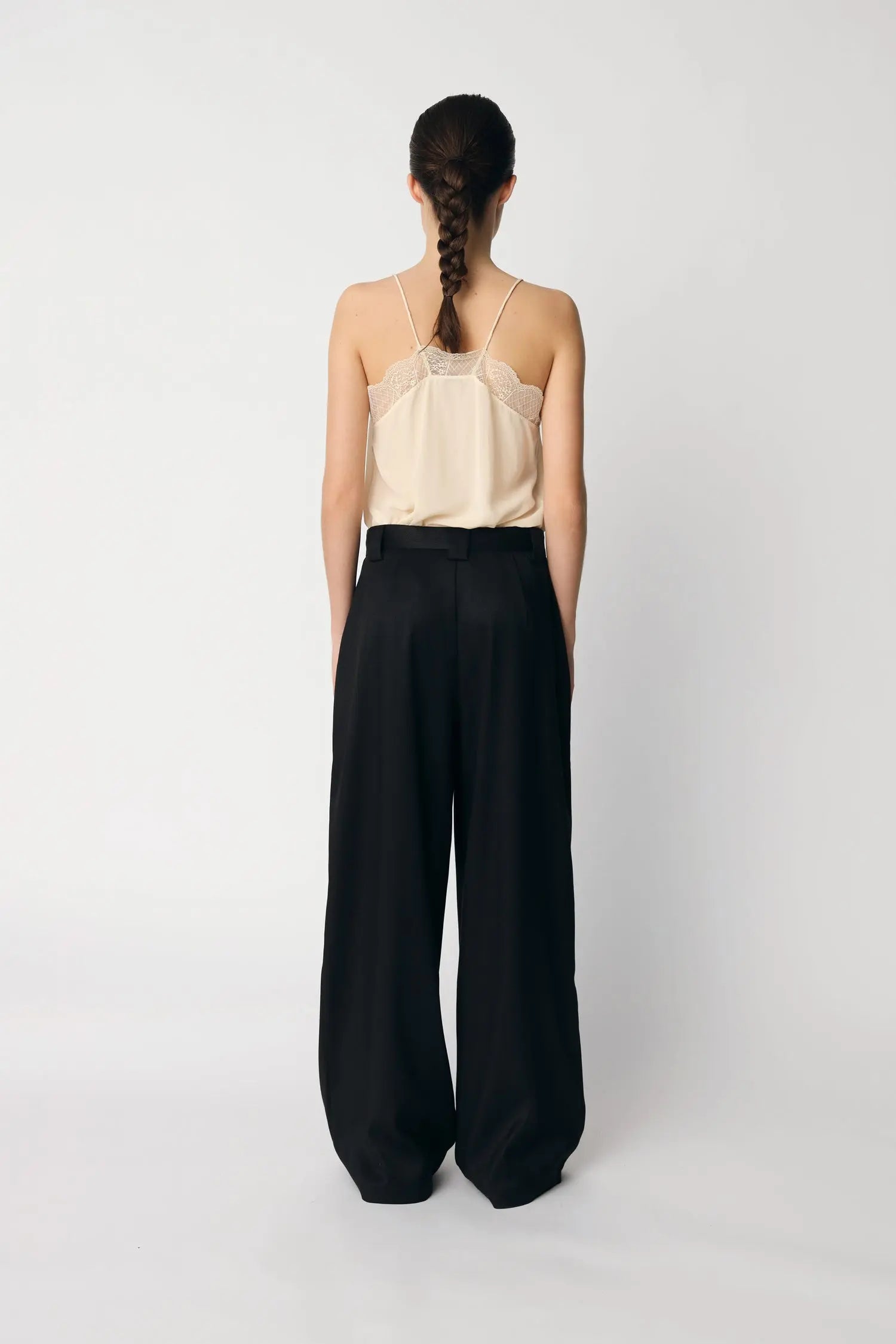 Stella Nova Mid-Waist Loose Suiting Pants Pants 999 Black