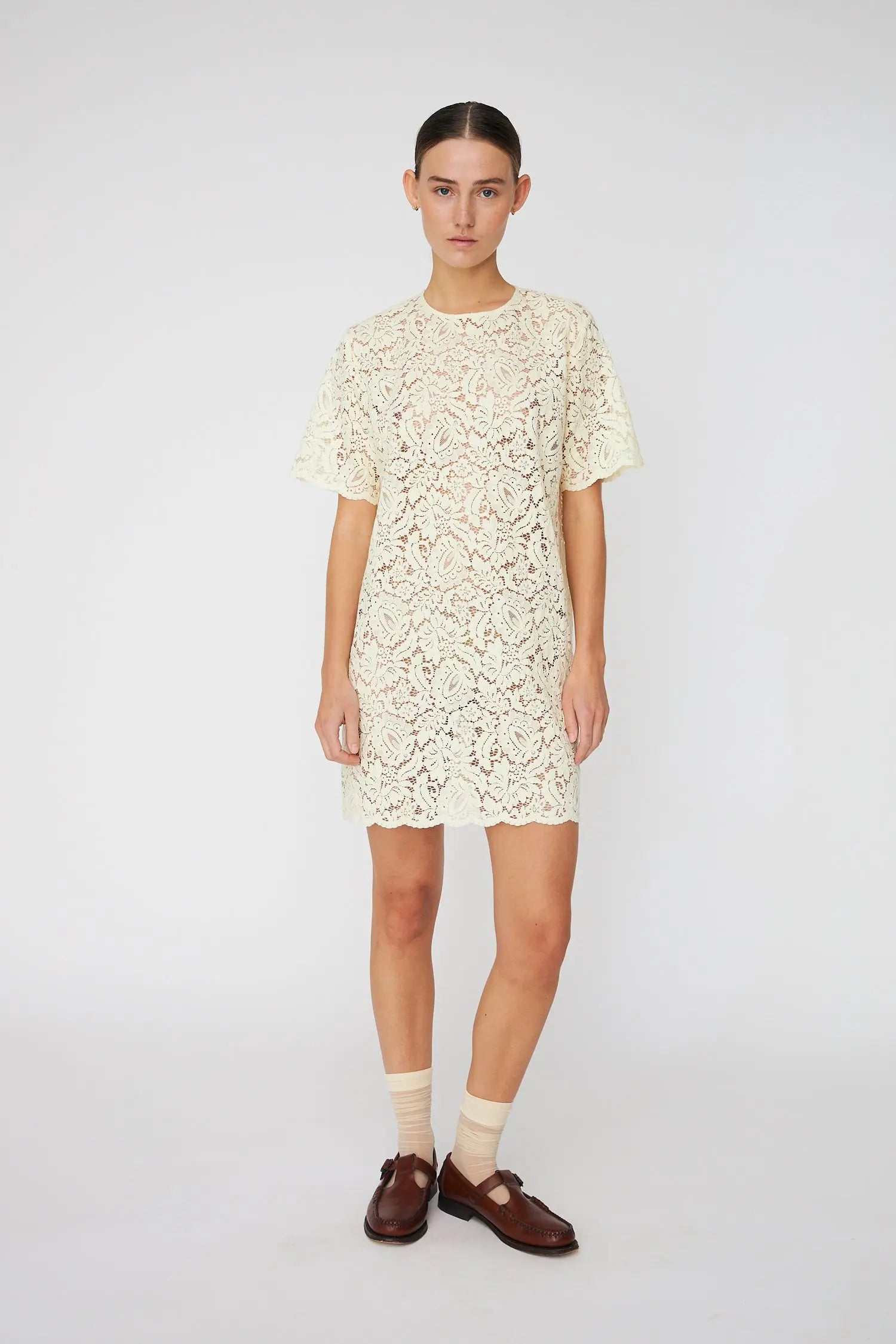 Stella Nova Mini Lace Dress Dress 149 Soft Yellow
