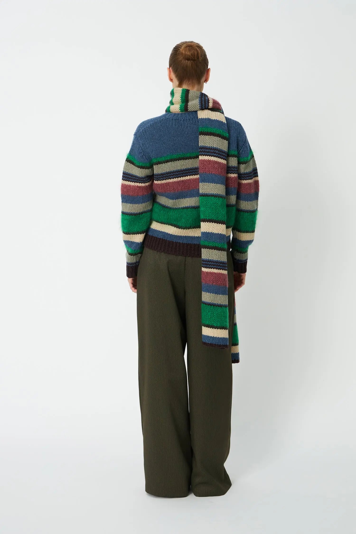 Stella Nova Multi Striped Scarf Scarf 530 Multicolour