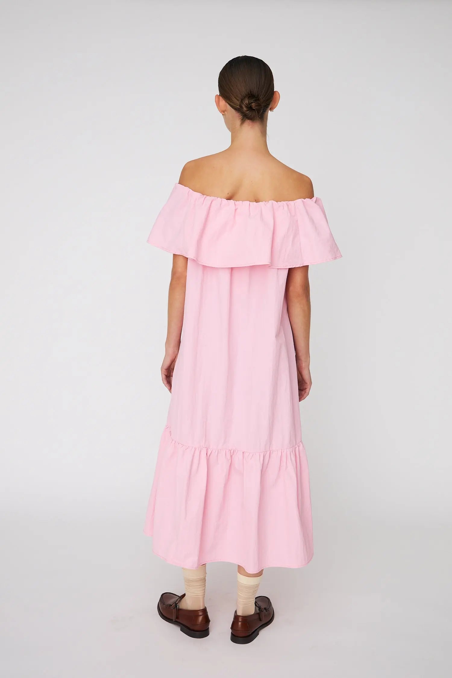 Stella Nova Off shoulder Midi Dress Dress 465 Pink