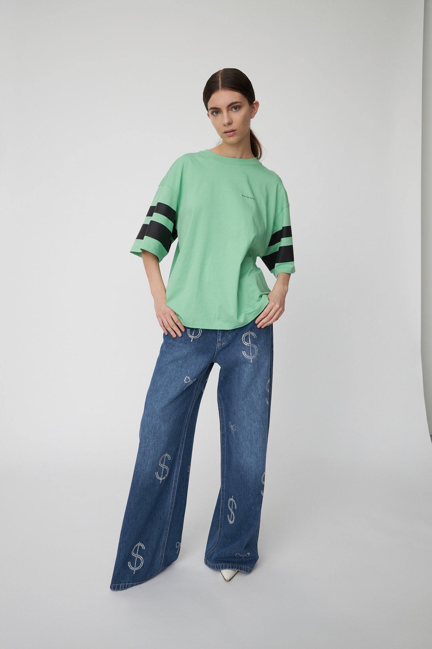 Stella Nova Oversized T-shirt T-shirt 202 Tea Green