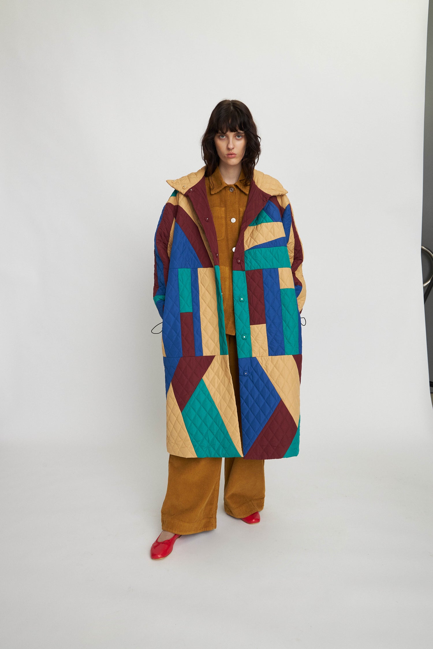 Stella Nova Patchwork coat Coat 530 Multicolour