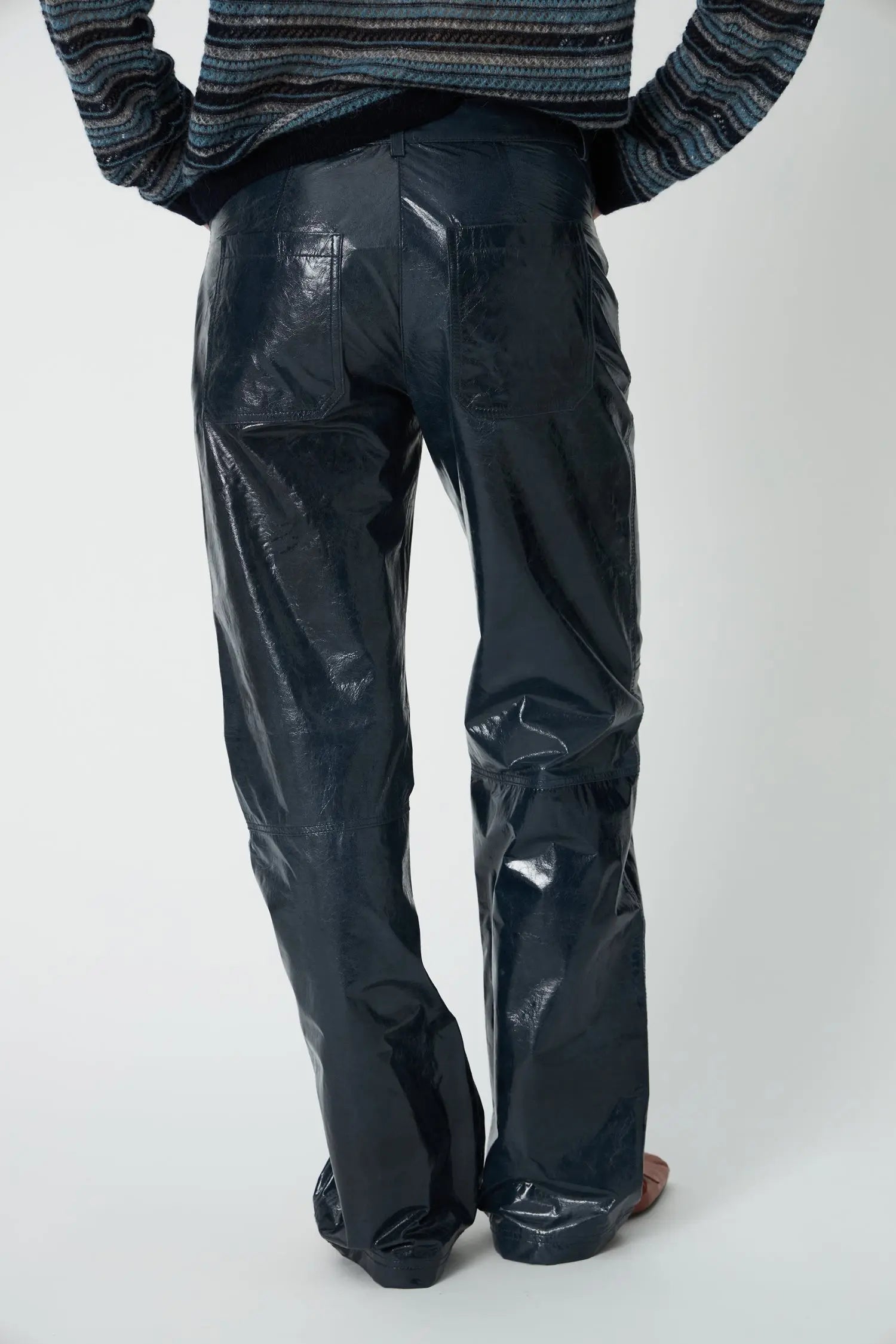 Stella Nova Patent Leather Pant Pants 428 Night Petrol