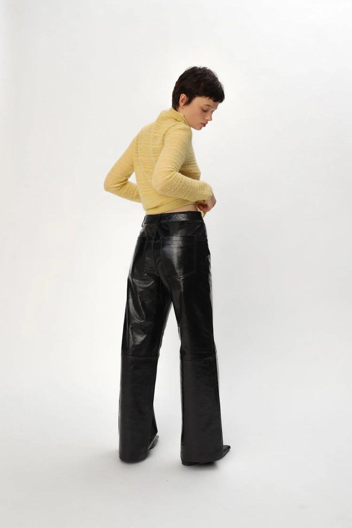 Stella Nova Patent Leather Pants Pants 999 Black