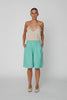 Pin Striped Shorts - Bright Mint