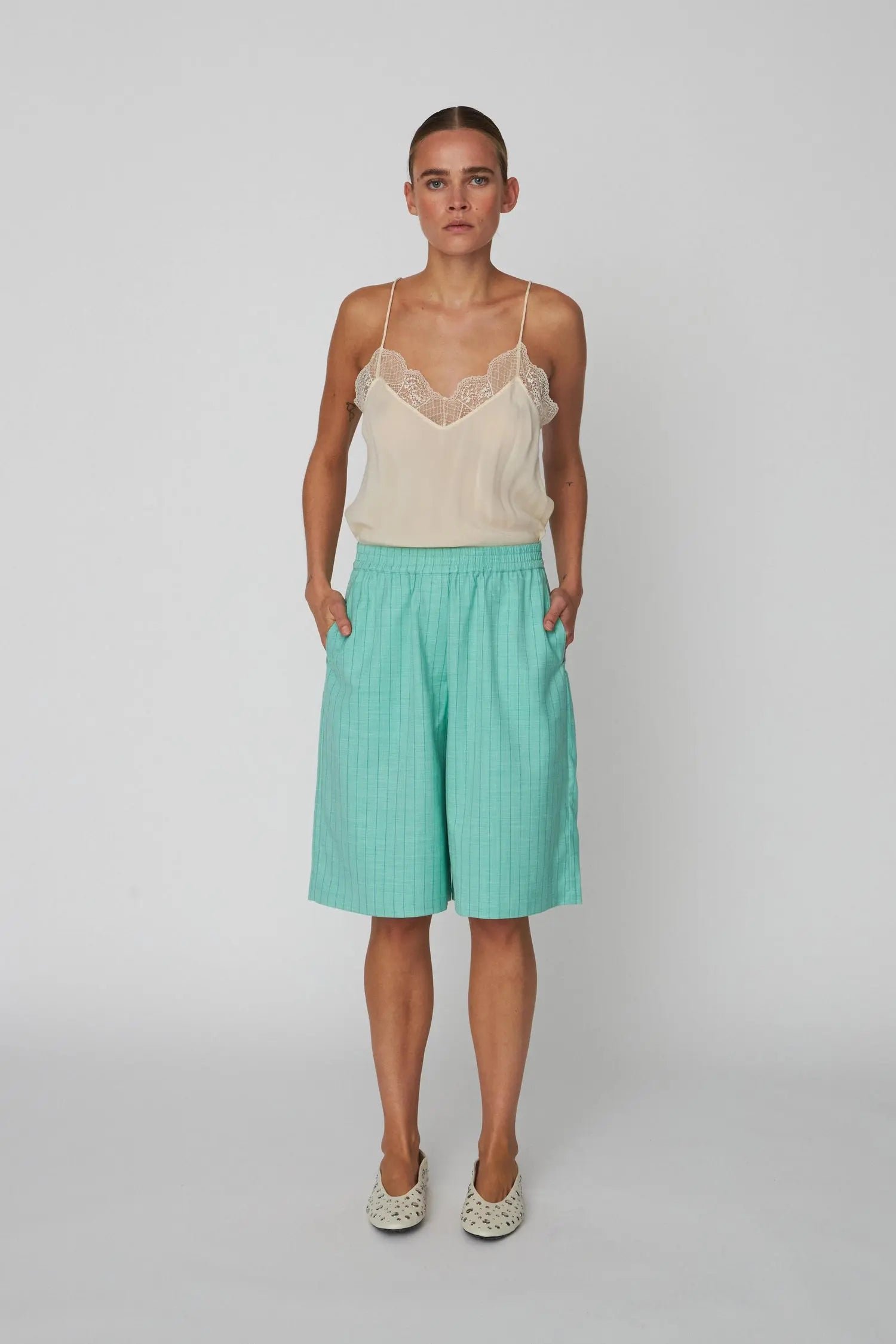 Pin-Striped-Shorts-Bright-Mint