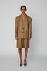 Pin Striped Blazer - Khaki