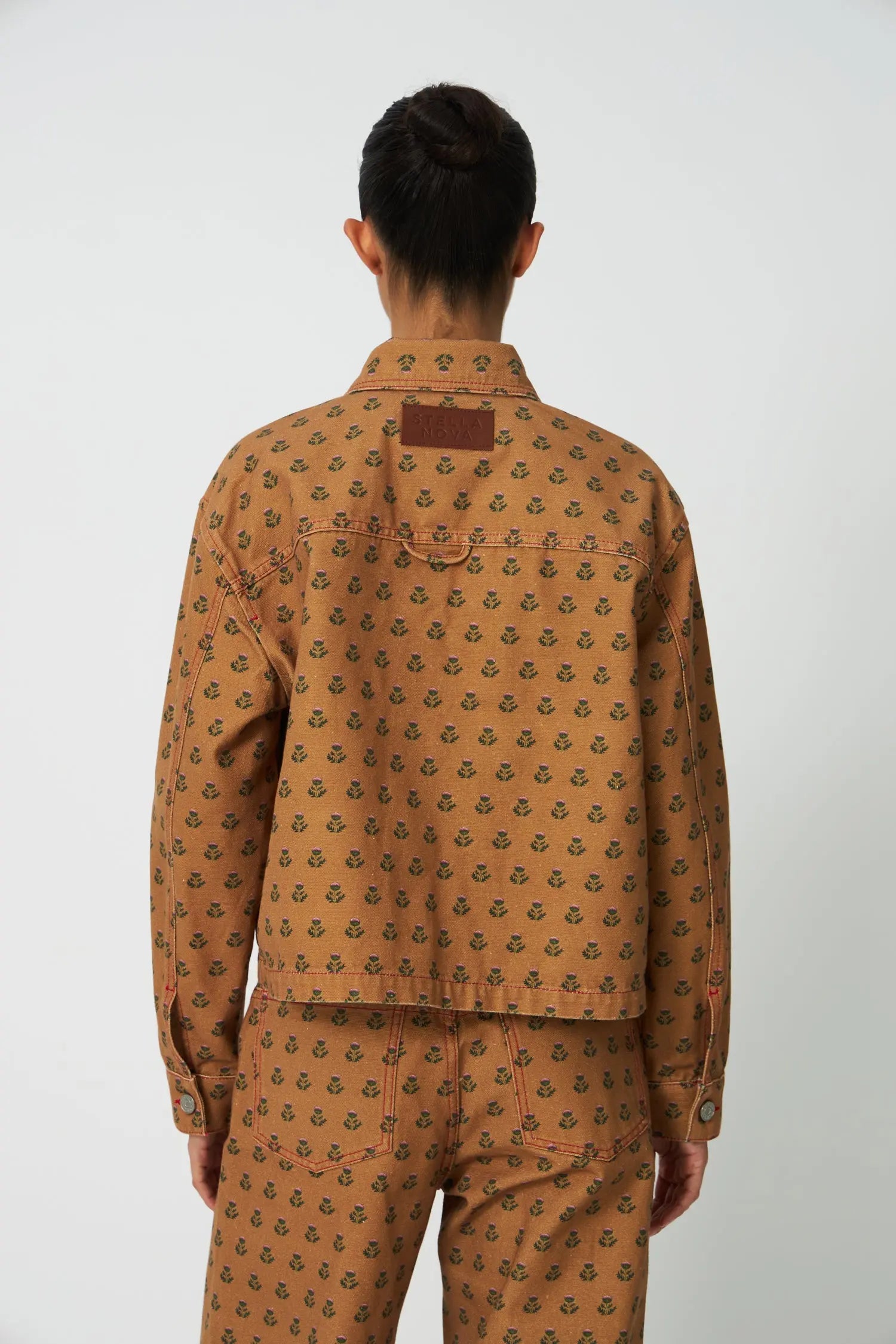 Stella Nova Printed Canvas Shirt Shirt 167 Simple Flowers