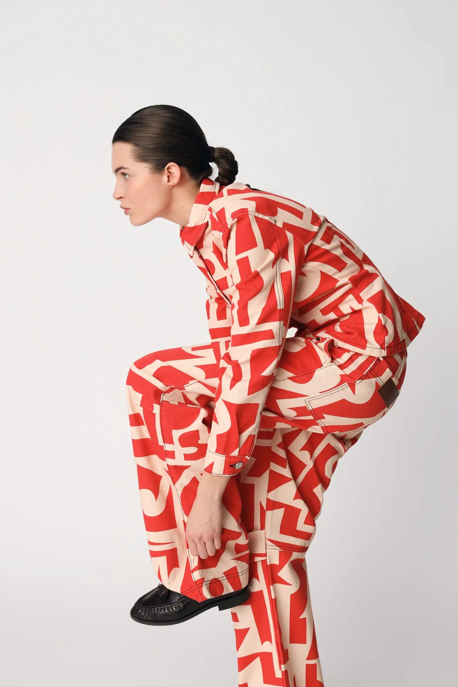 Stella Nova Printed Shirt Shirt 608 Red Mix