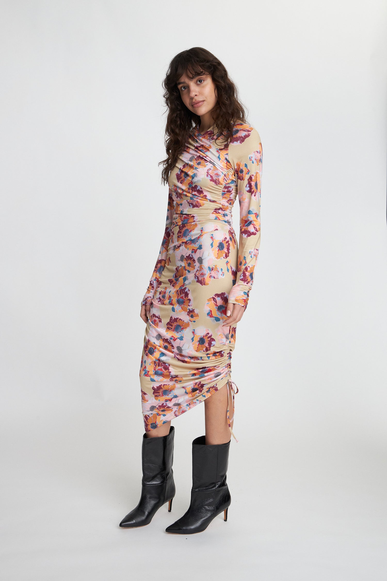 Stella Nova Printed jersey dress Dress 476 Happy Bright Flowers