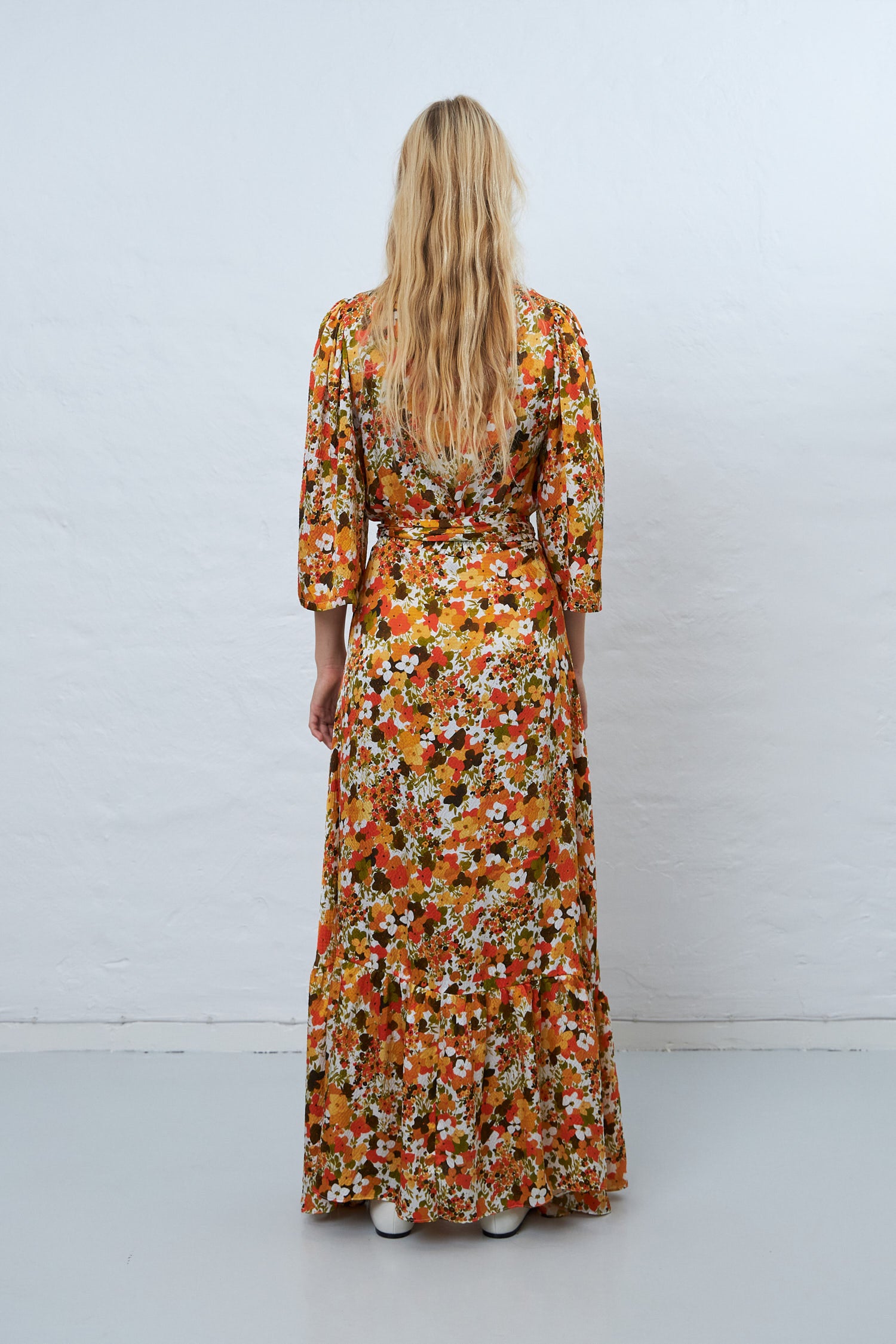 Stella Nova Printed maxi wrapdress Dress 882 Summer Burned