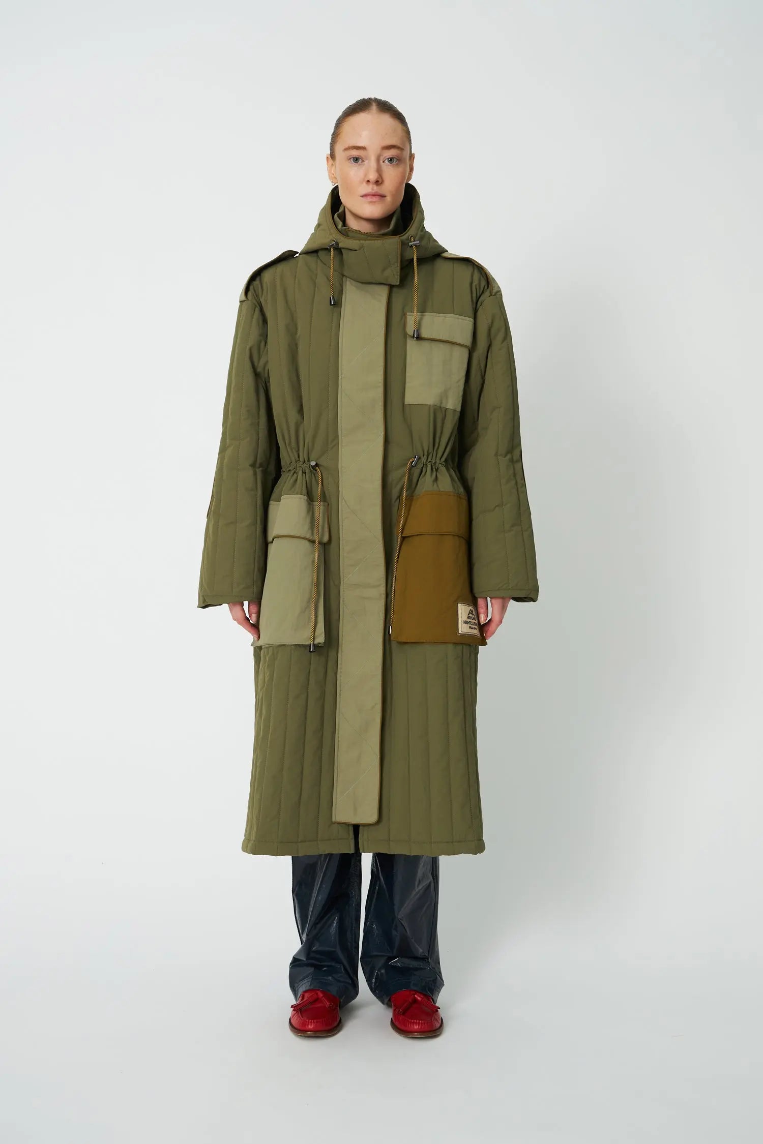 Stella Nova Quilted Parka Coat Coat 258 Army