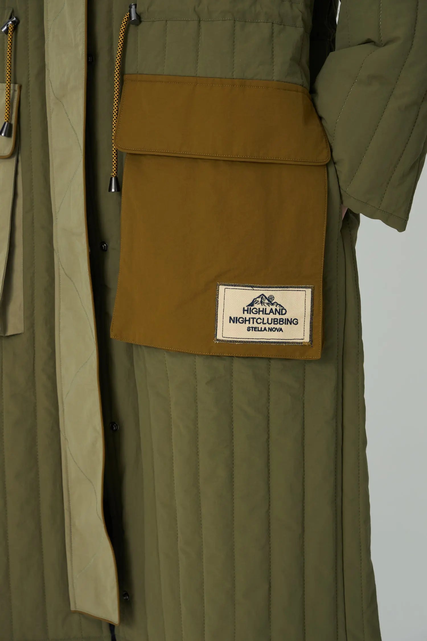 Stella Nova Quilted Parka Coat Coat 258 Army