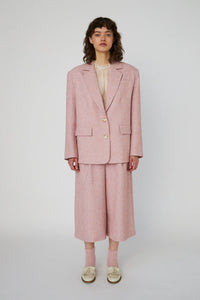 Salt og peber Oversize blazer - Pink Powder