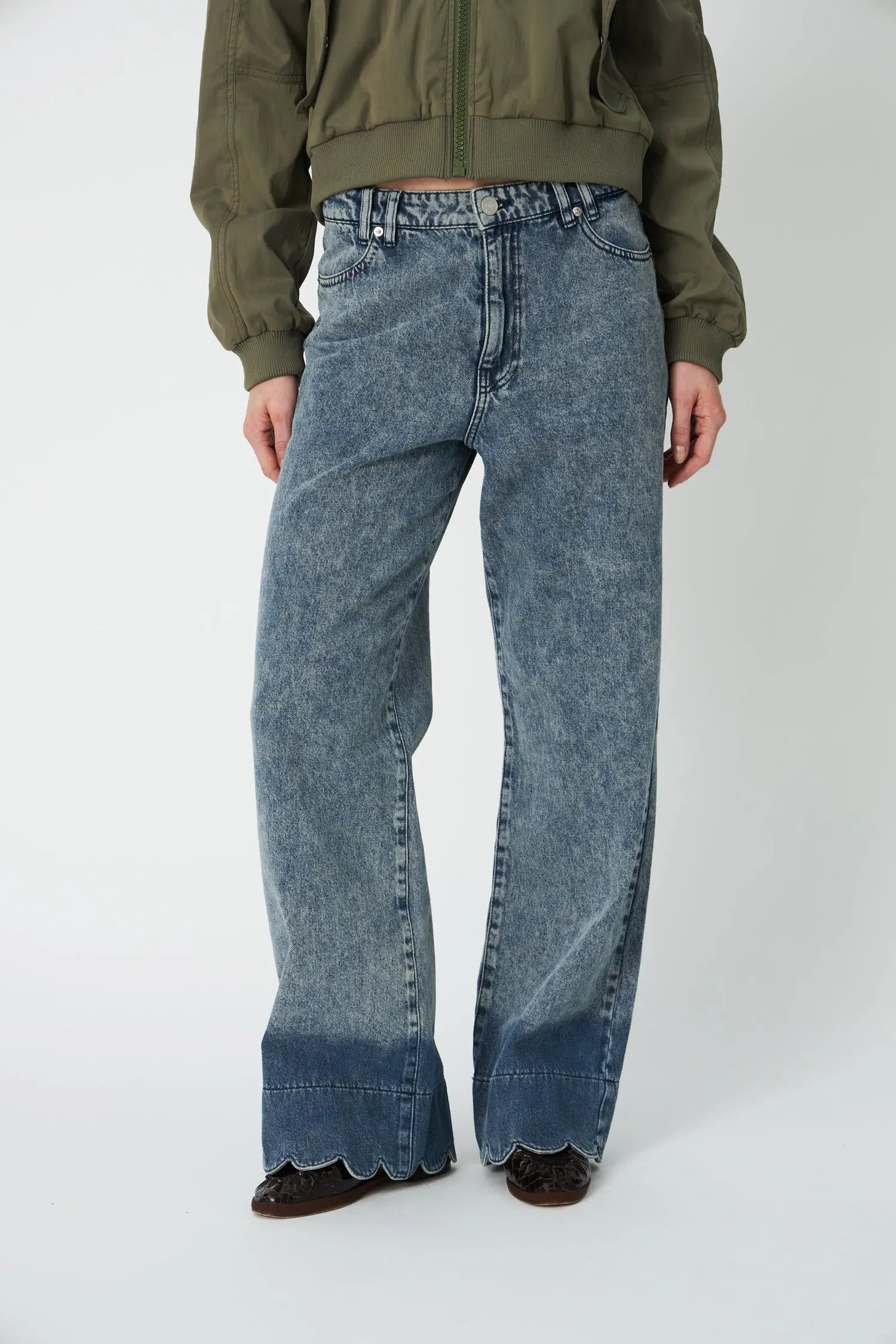 Stella Nova Scallop Edge Pants Pants 305 Denim Blue