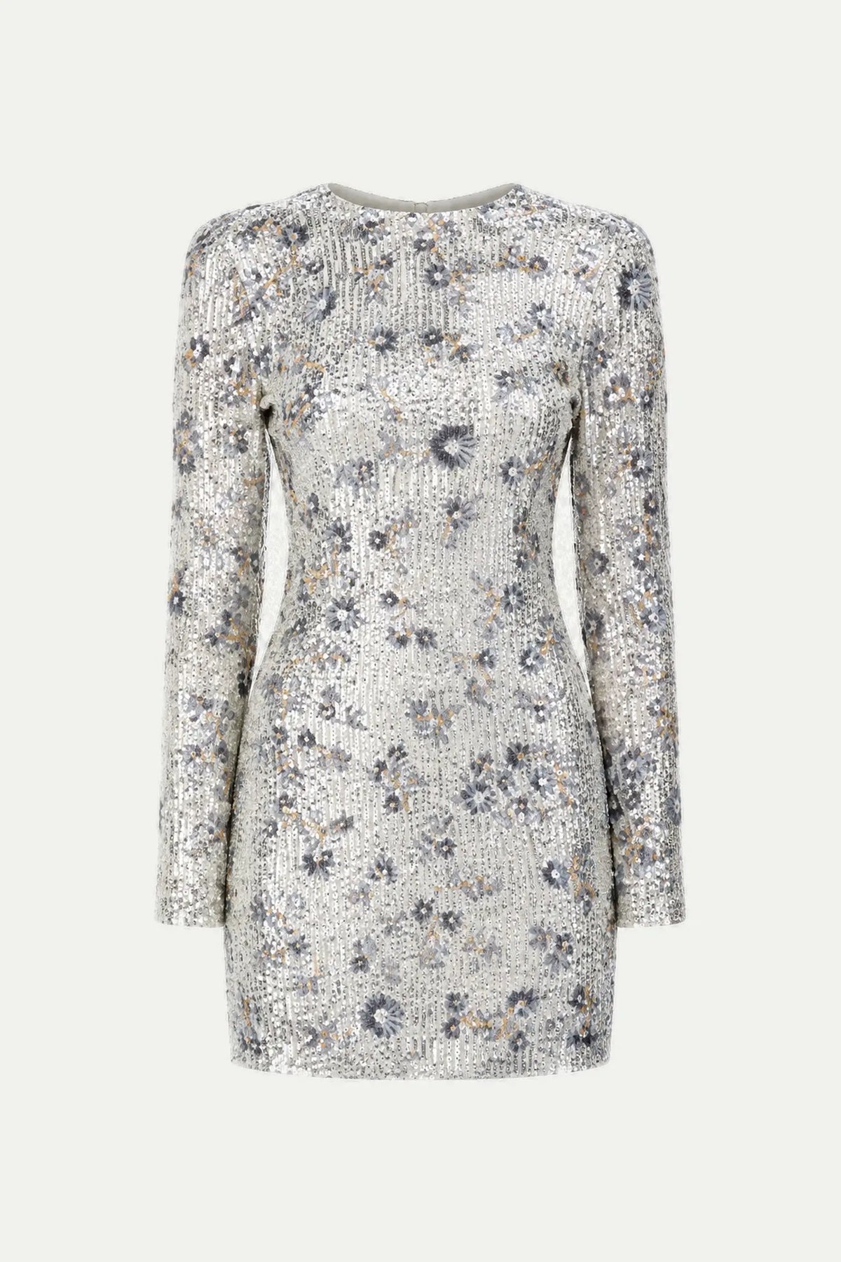 Stella Nova Sequins Flower Dress Dress 914 Pearl Silver