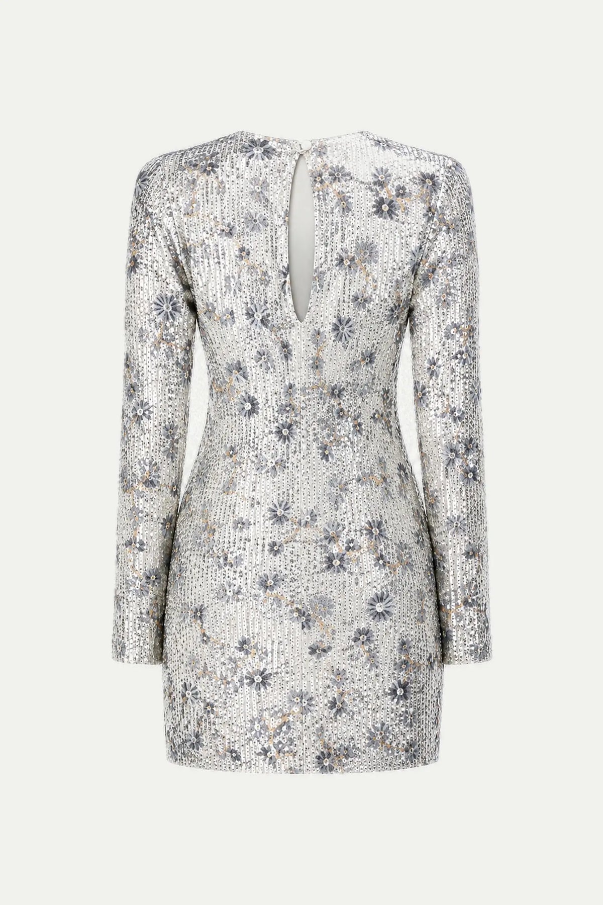 Stella Nova Sequins Flower Dress Dress 914 Pearl Silver