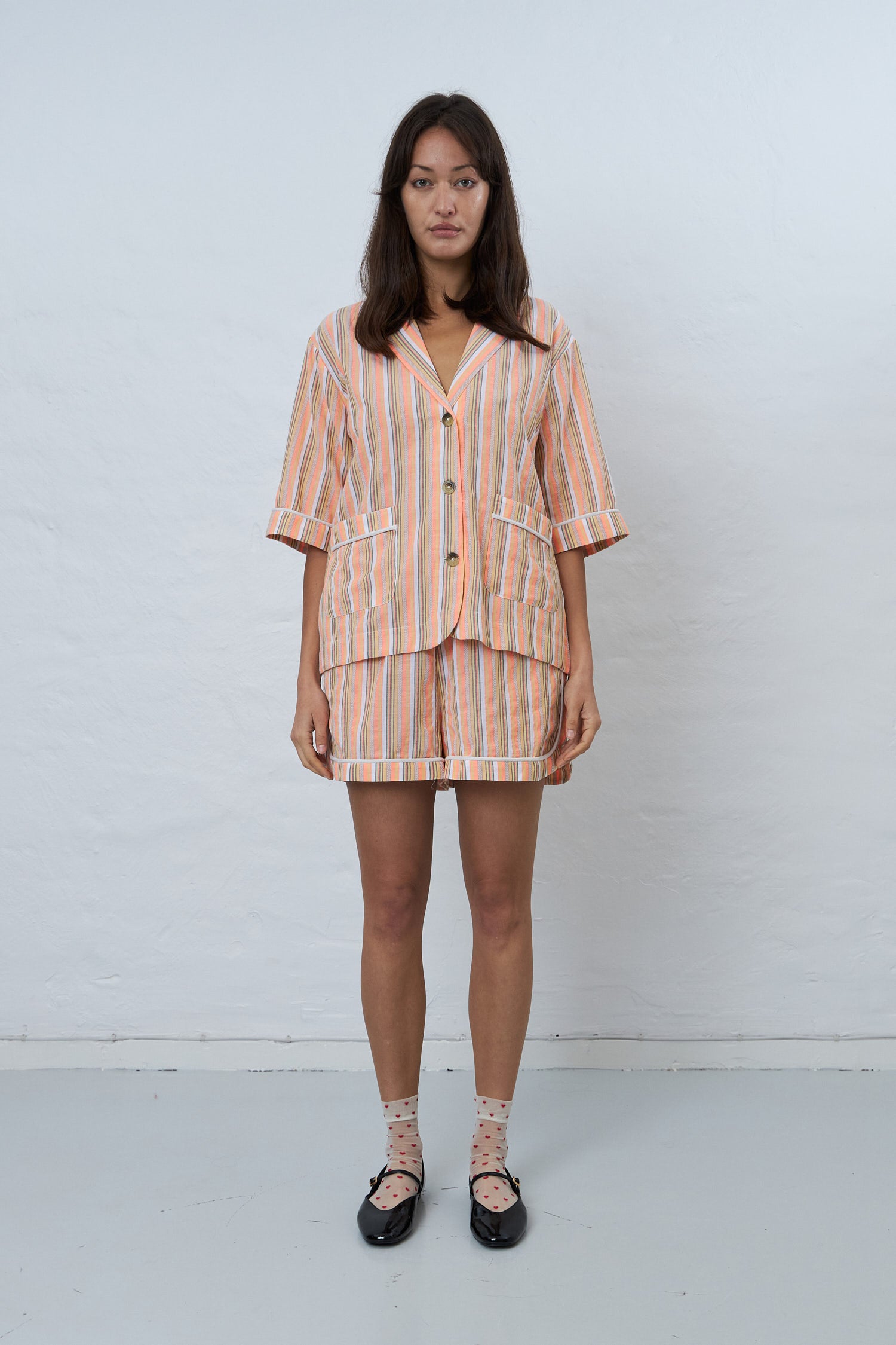 Stella Nova Shortsleeved pyjamas shirt Shirt 176 Sunshine Orange