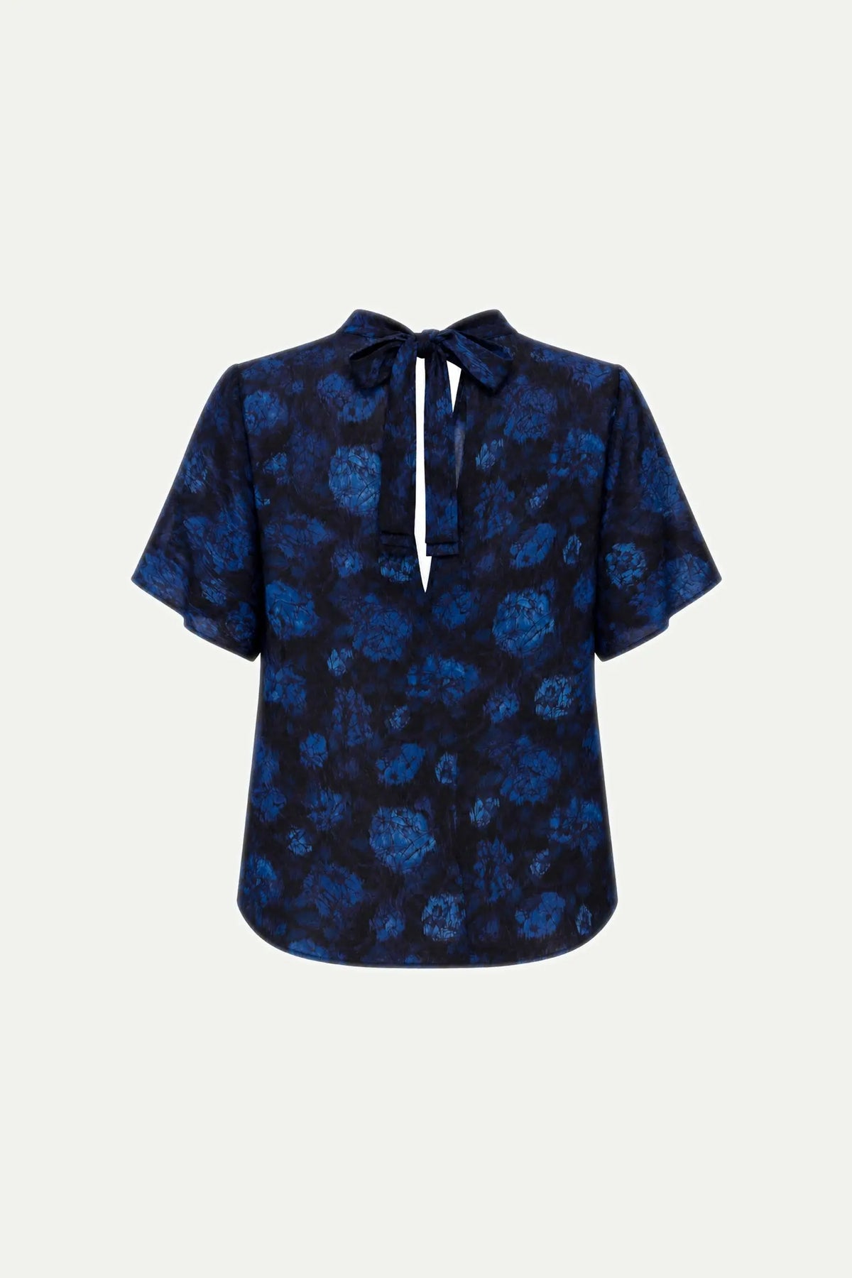 Stella Nova Silk Bow Top Top 441 Blue Tone Flowers