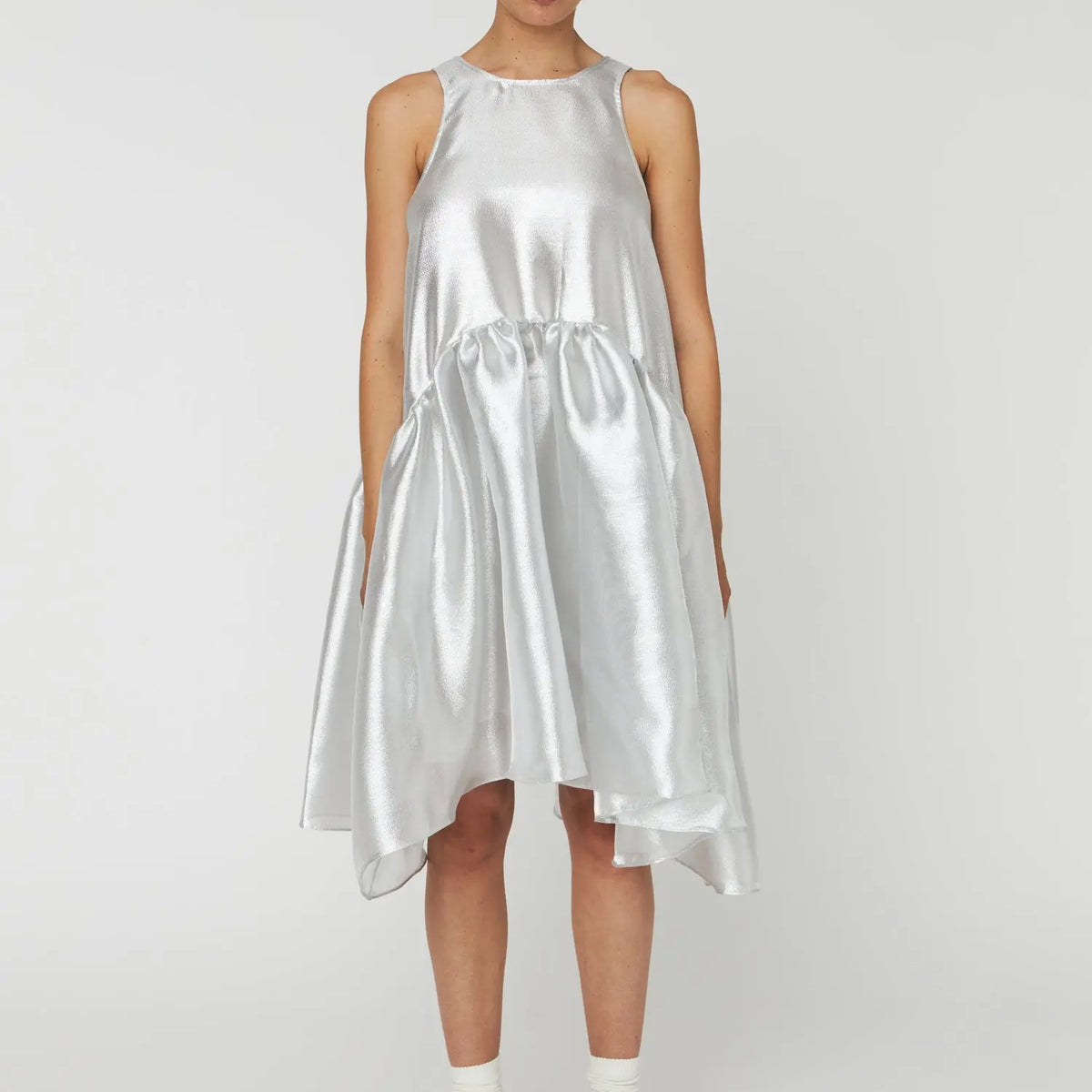 Silver Midi Dress