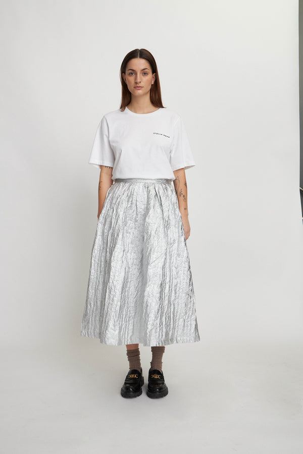 Stella Nova Silver bomb skirt Skirt 914 Pearl Silver