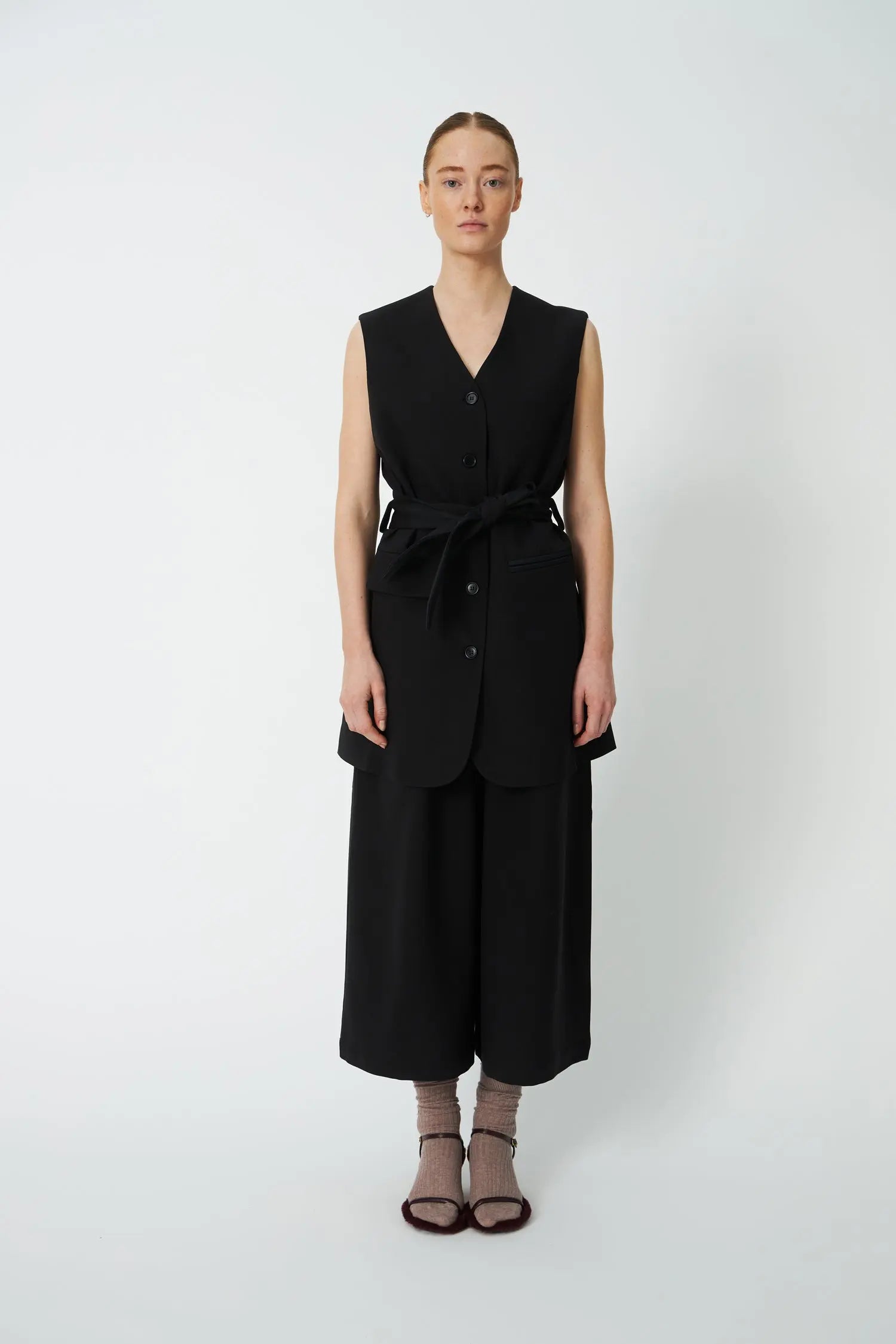Stella Nova Sleeveless Short Dress Dress 999 Black