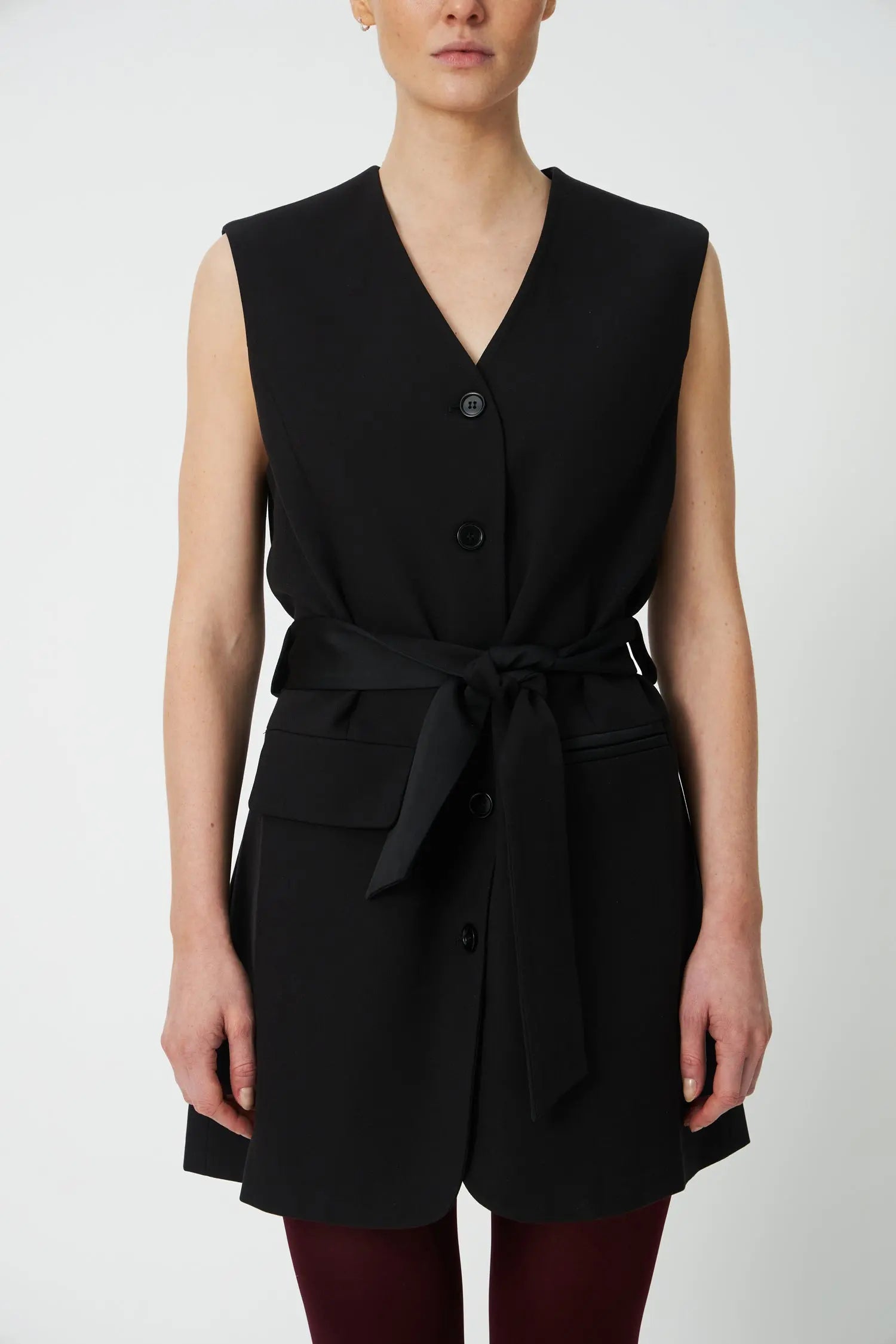Stella Nova Sleeveless Short Dress Dress 999 Black