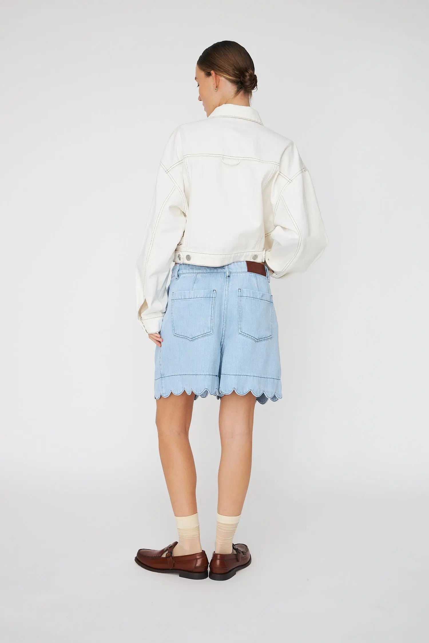 Stella Nova Soft Demin Shorts Short Pants 302 Light Blue