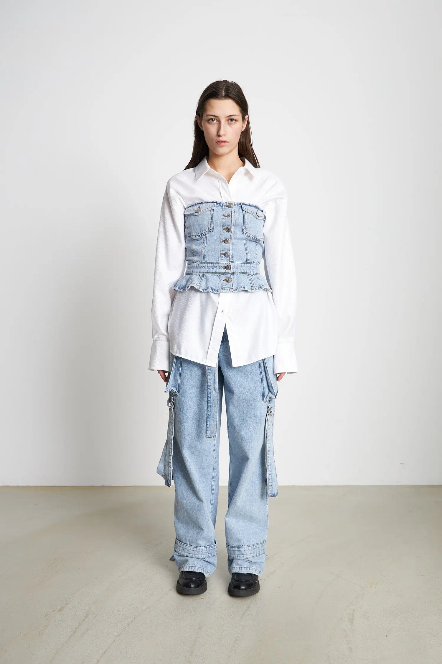 Stella Nova Strapless denim top Top 422 Washed Denim