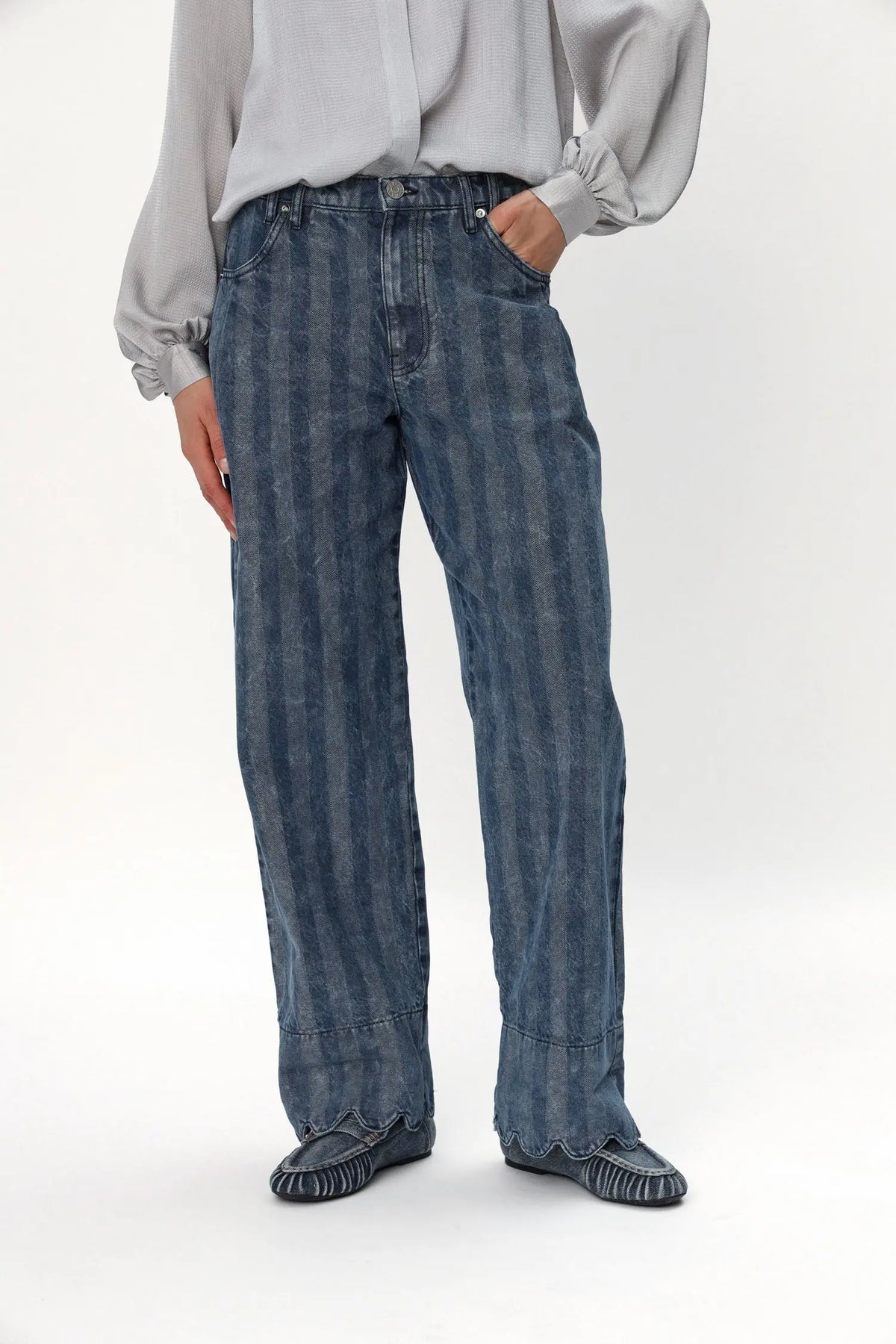 Stella Nova Striped Washed Pants Pants 239 Soft Stripes