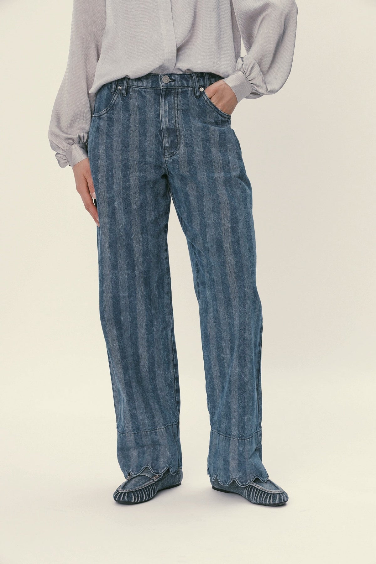 Stella Nova Striped Washed Pants Pants 239 Soft Stripes