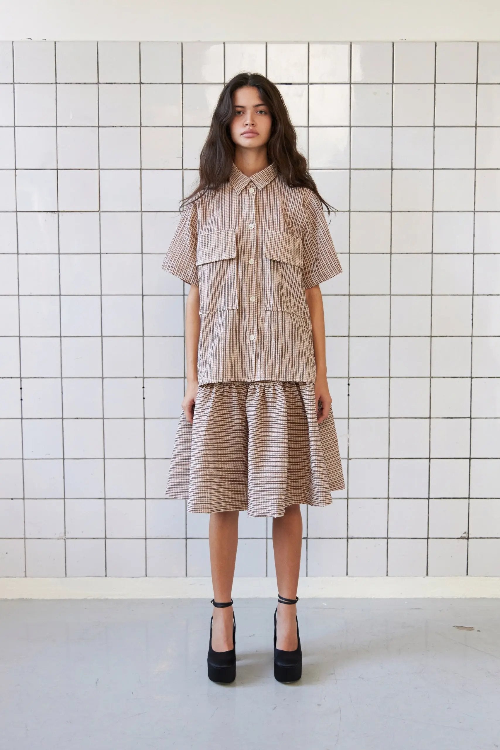 Stella Nova Tessie Shirt Shirt 792 Red Brown