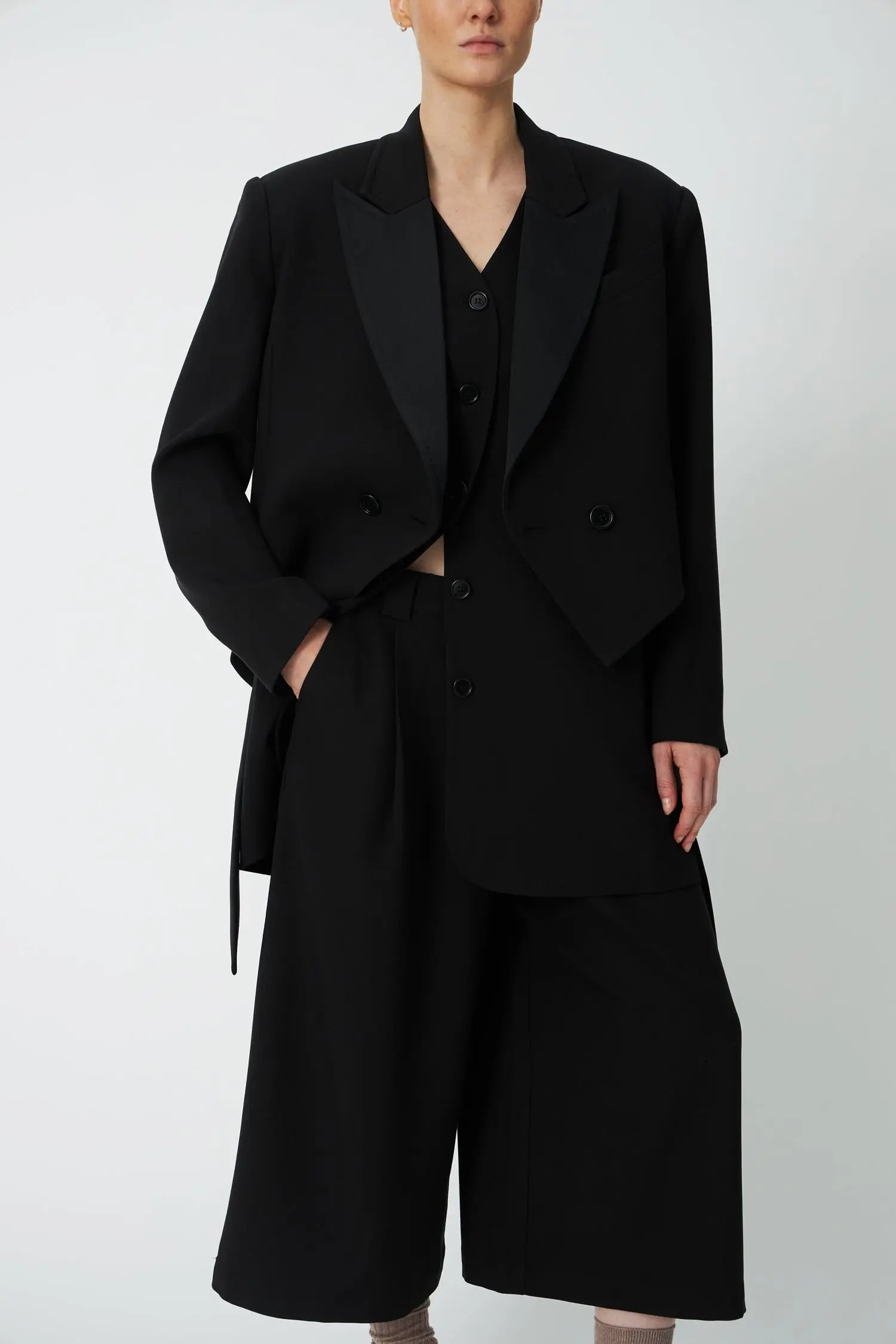 Stella Nova Tuxedo Blazer Blazer 999 Black