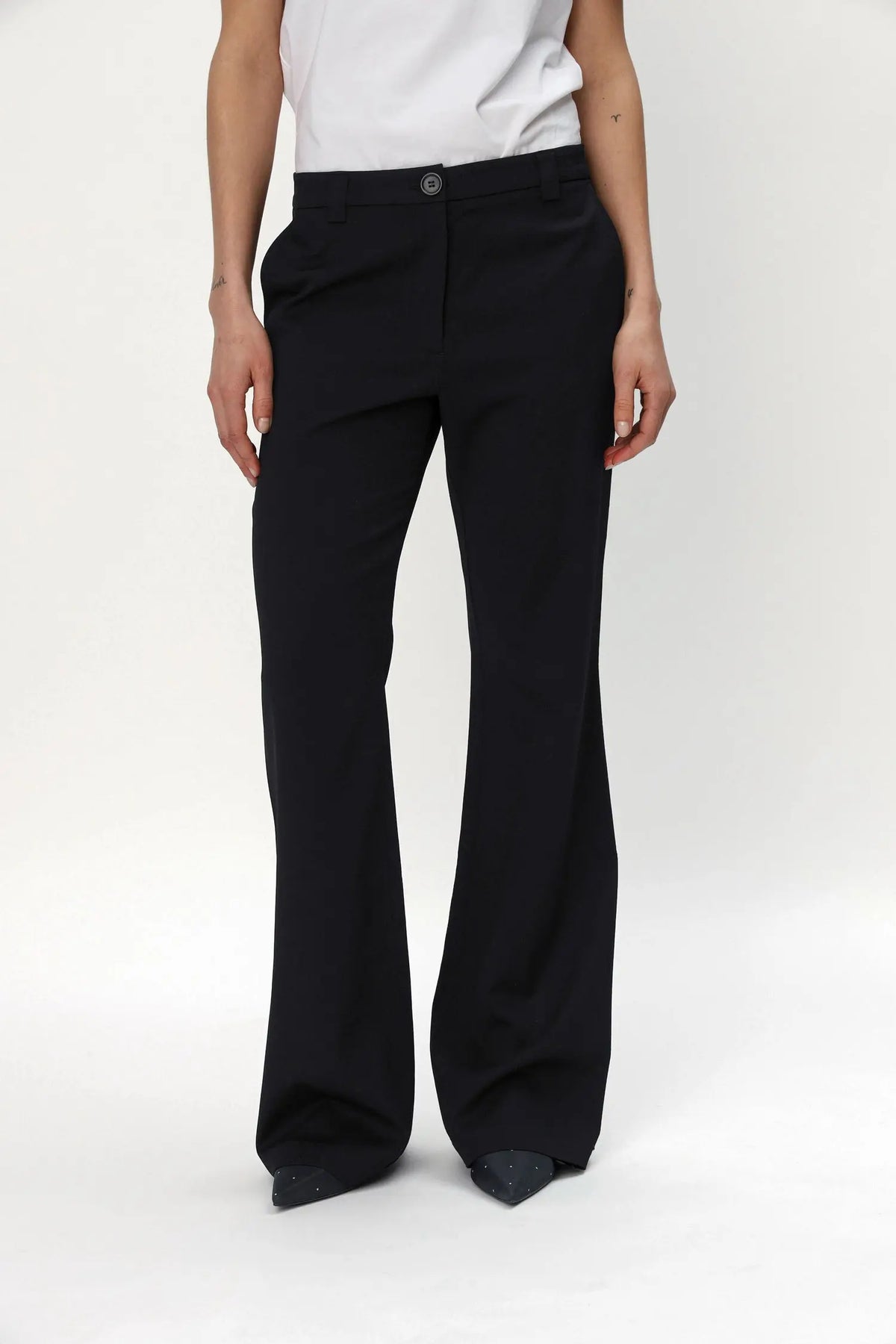 Stella Nova Tuxedo Flared Pants Pants 999 Black