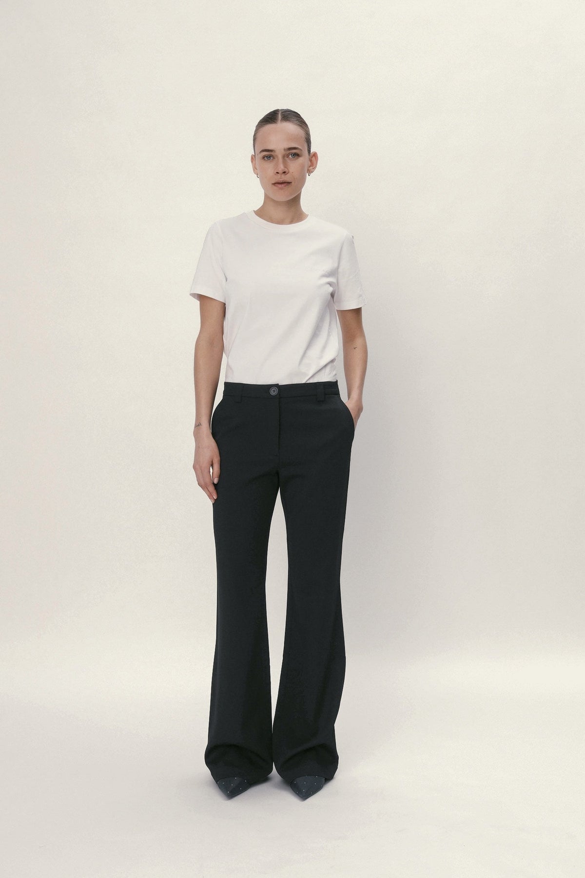 Stella Nova Tuxedo Flared Pants Pants 999 Black
