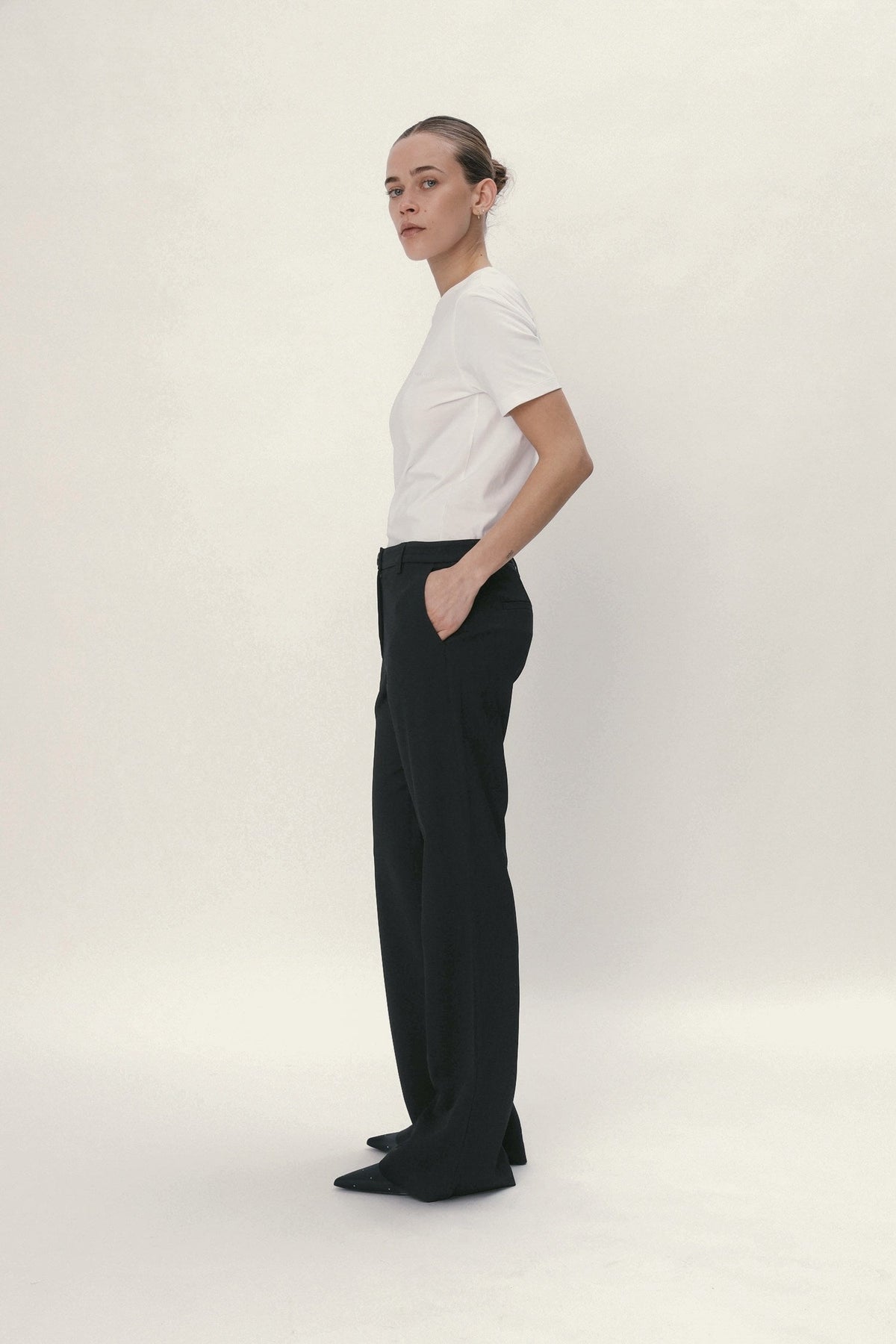 Stella Nova Tuxedo Flared Pants Pants 999 Black