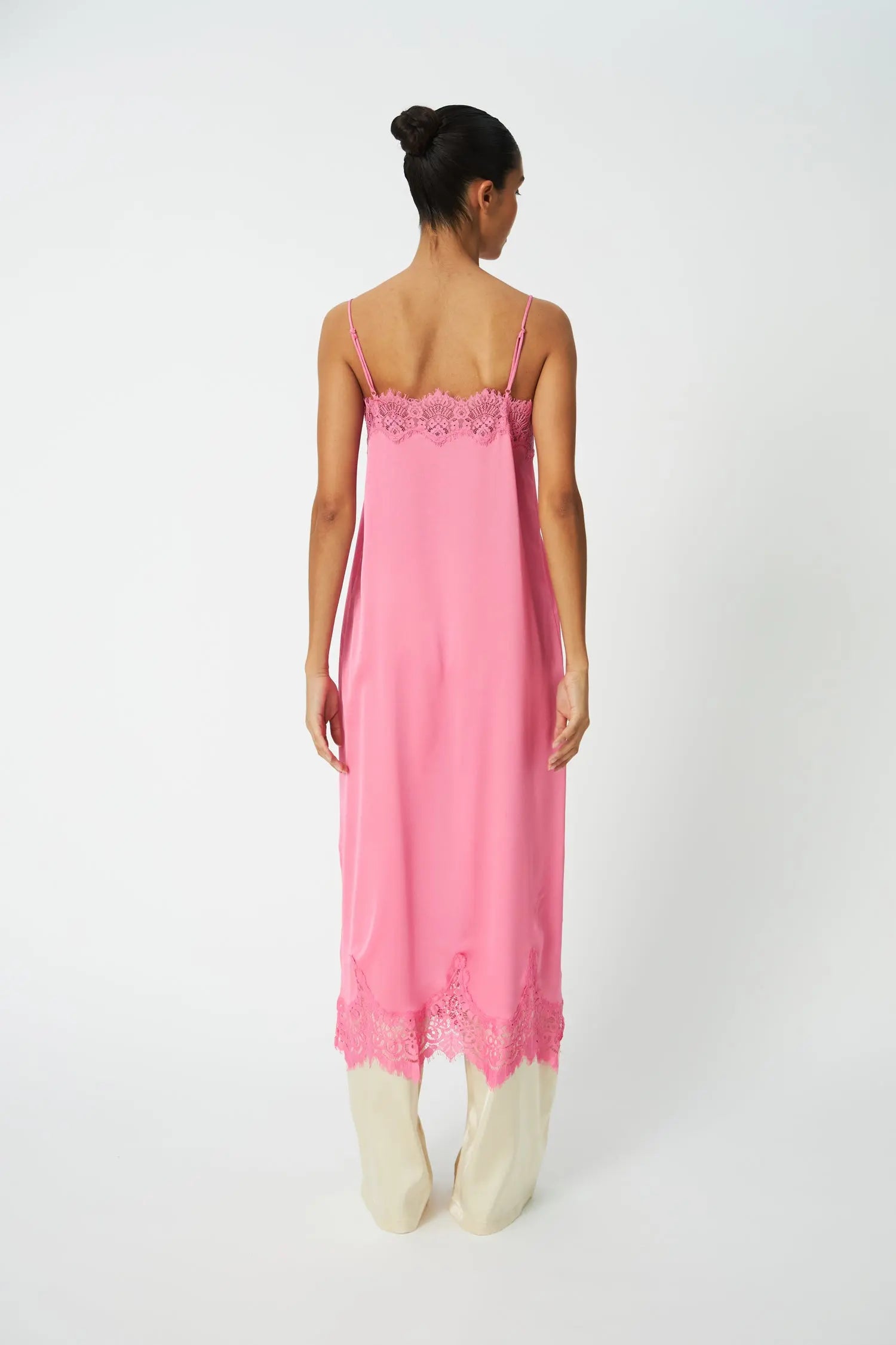 Stella Nova Underlayer Lace Dress Dress 567 Amazing Pink