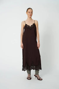 Blonde Kjole - Dark Brown